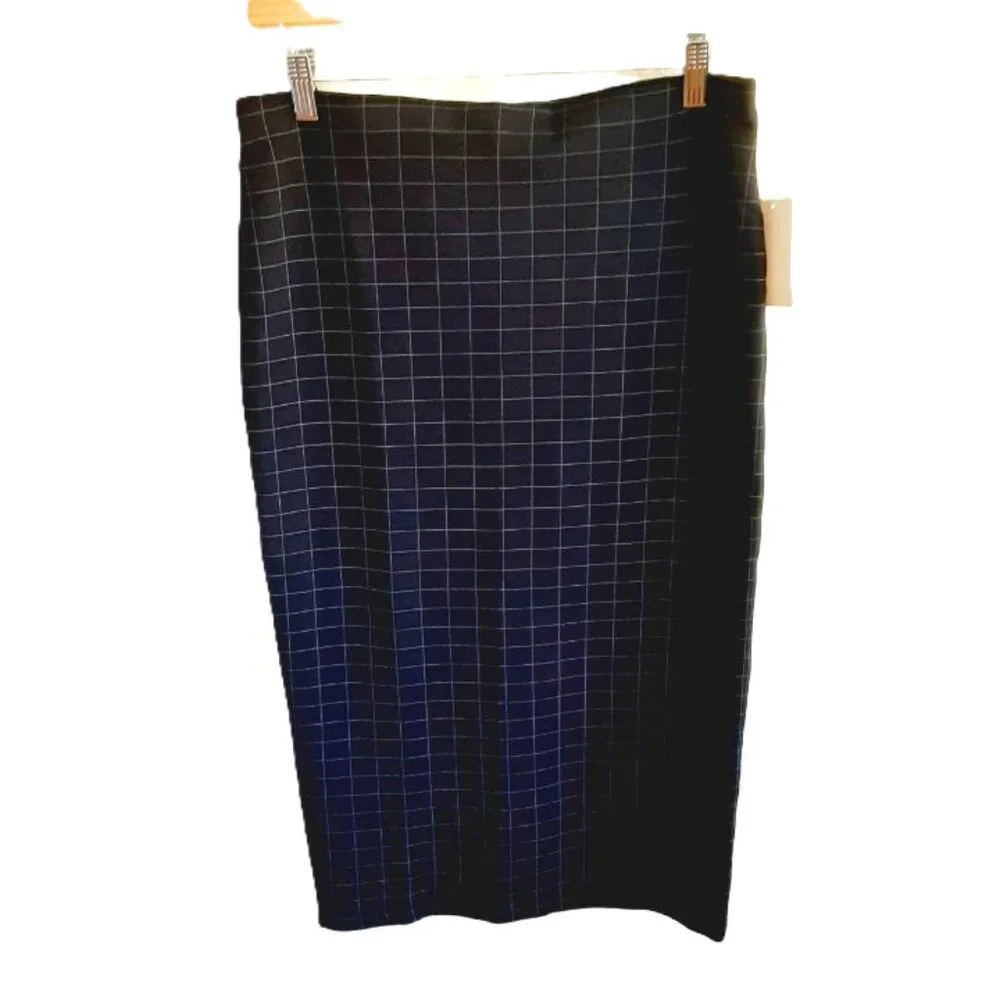 NEW Sanctuary Midi Pencil Skirt in Black Grid Medium - Picture 6 of 9